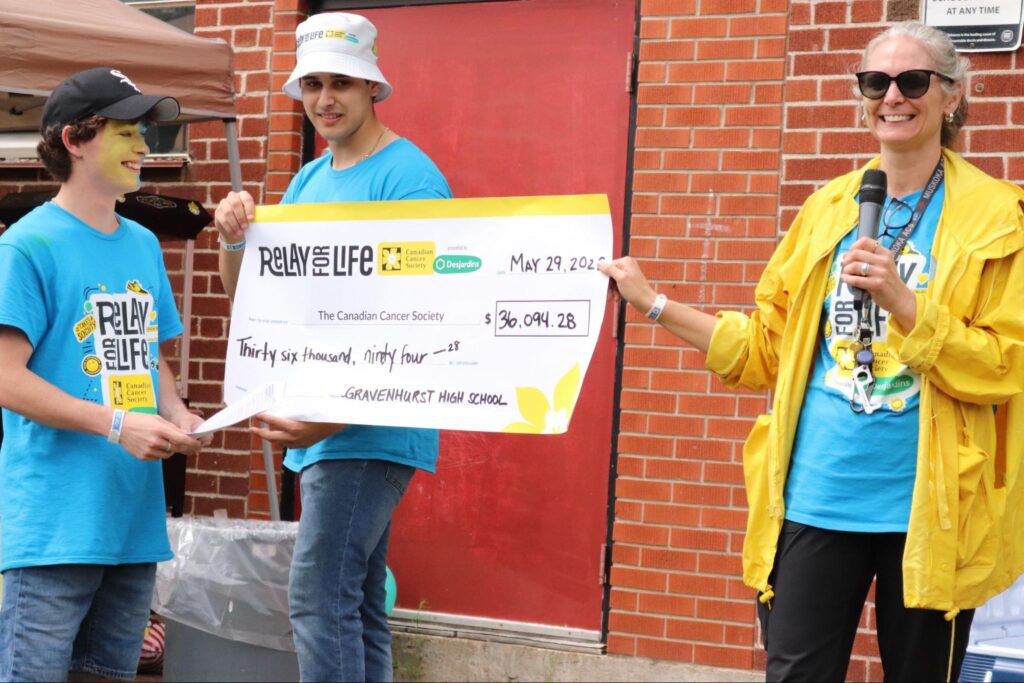Gravenhurst High School surpasses Relay for Life Fundraiser goal

